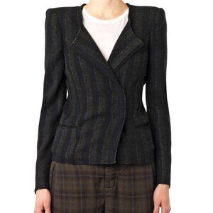 Isabel Marant Étoile Womens Striped Wool Jacket - Size 38